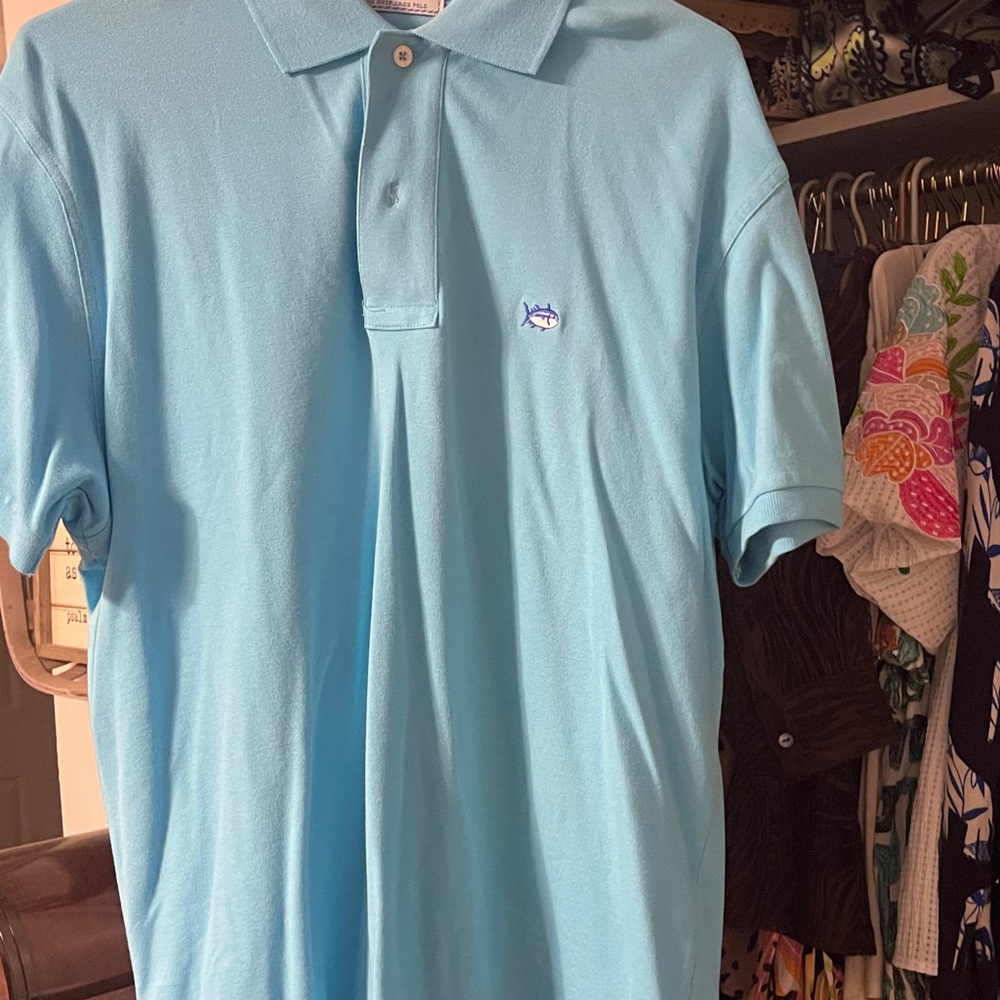 Southern Tide Sky Blue Polo Shirt